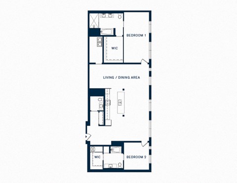 Two Bedroom Apartment Floor Plan